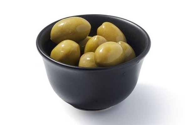 Green Pitted Olives