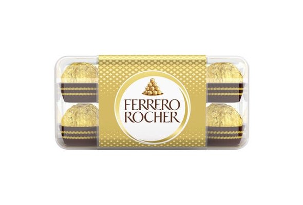 Ferrero Rocher Chocolate Pralines Gift Box of Chocolate 16 Pieces (200g)