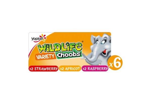 Wildlife Variety Choobs Strawberry, Raspberry and Apricot Flavour 6 x 37g
