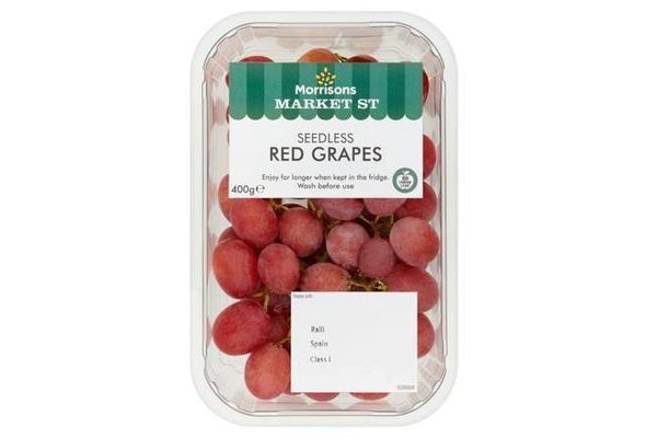 Morrisons Red Grapes 400g
