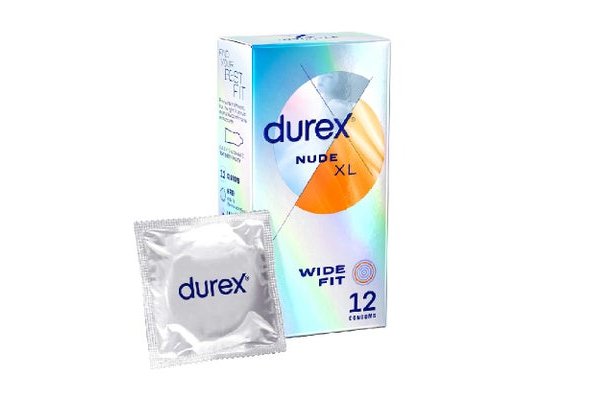 Durex Nude Wide Fit Condoms - 12 Pack
