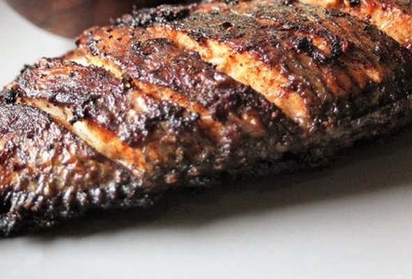 Grilled Tilapia  &  (Fried Plantain + Fried Yam)