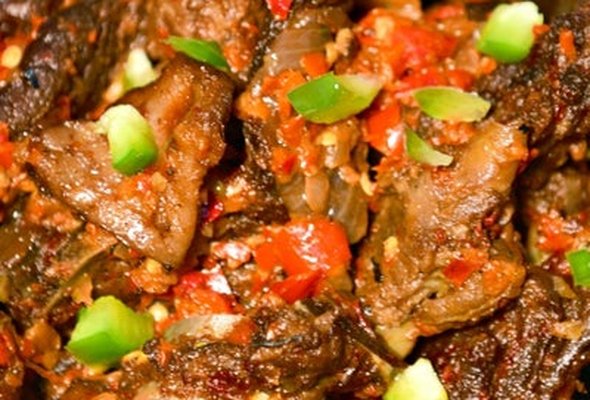 Asun (Roasted Goat Meat)