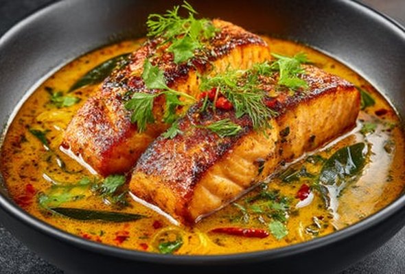 🐟 Salmon Ka Jhol (Fish)