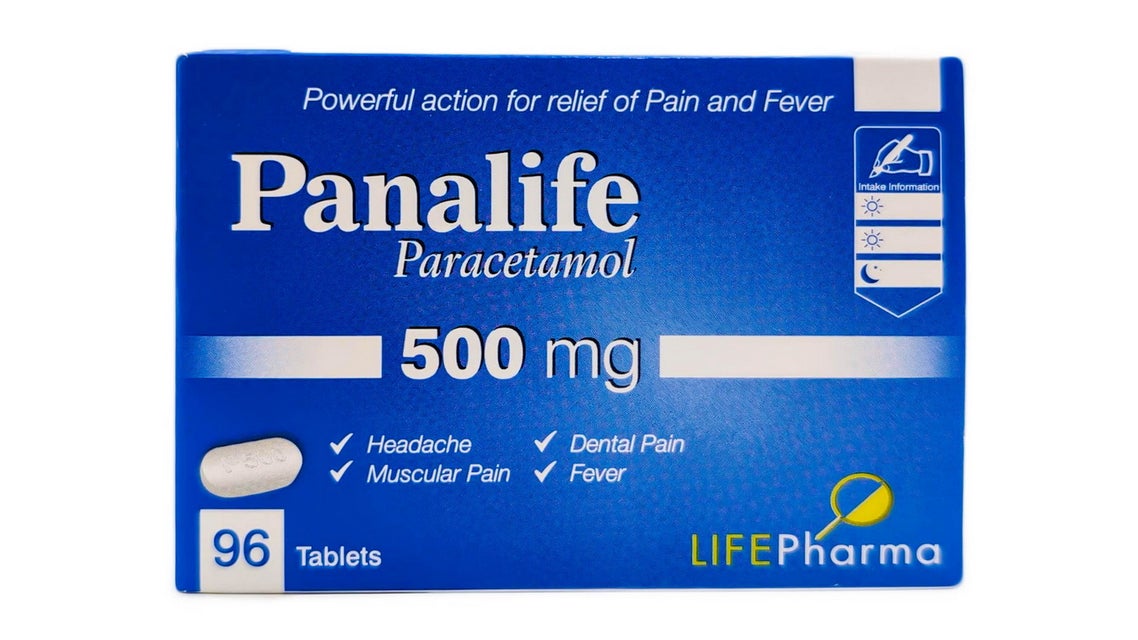 Panalife 500mg Paracetamol Pain Relief Tablets 96pcs