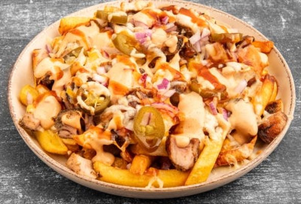 Loaded Jerk Chicken Fries