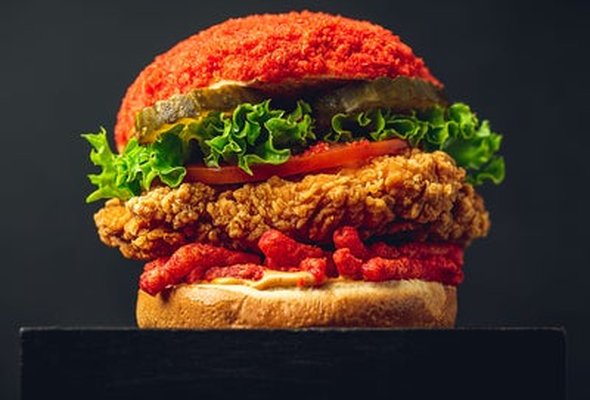 Cheetos Chicken Burger