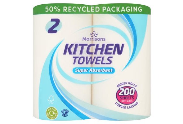 Morrisons 2 Double Kitchen Rolls