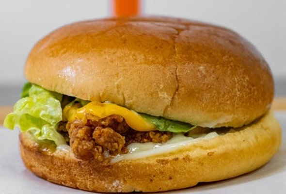 Chicken breast burger