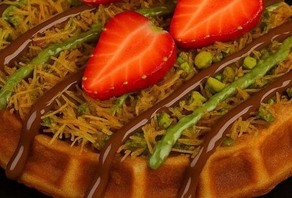Kunafa Waffle