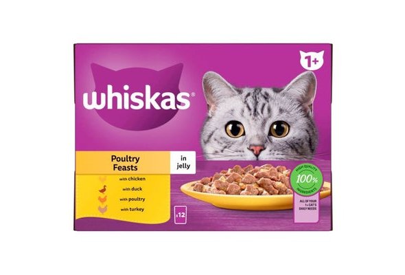 Whiskas Poultry Feasts in Jelly 85g 12 pack