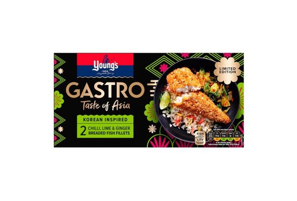 Young's Limited Edition Gastro 2 Chilli, Lime & Ginger Breaded Fish Fillets 270g