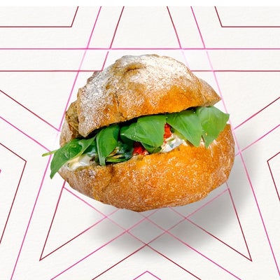 Burrata and Balsamic Rye Roll