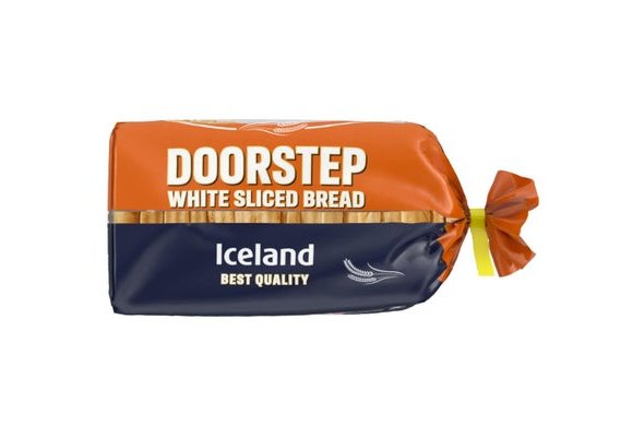 Iceland Doorstep White Sliced Bread 800g