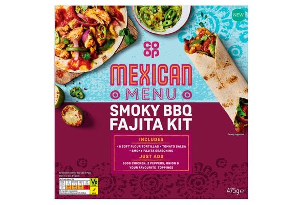 Co-op Mexican Menu Smoky BBQ Fajita Kit 475g