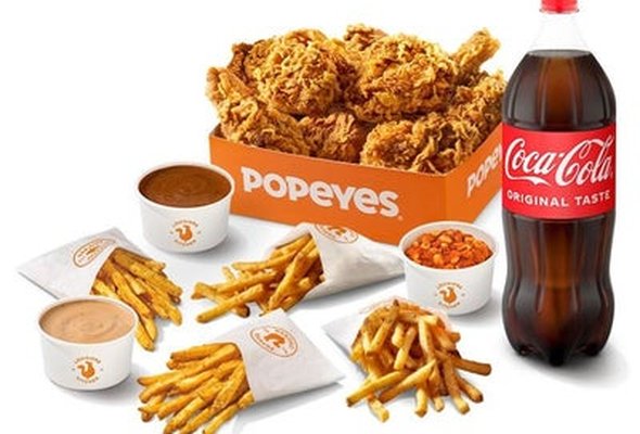 The Signature Chicken Sharer with Fries, Sides, Dip & Drink