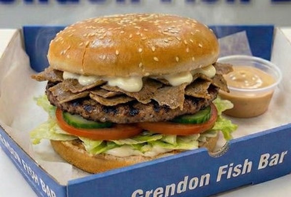Lamb Doner Meat Burger