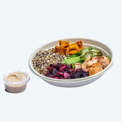 BBQ Salmon Quinoa Bowl