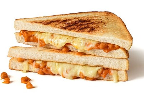 Cheese & Masala Beans Toastie