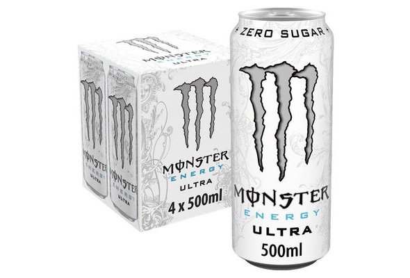 Monster Energy Drink Ultra Zero Sugar 4 x 500ml