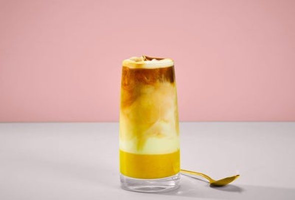 Saffron Iced Spanish Latte