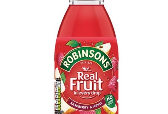 Robinsons Real Fruit Raspberry and Apple 500ml Bottle