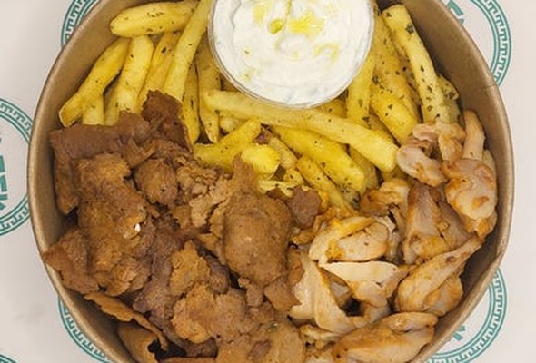 Chicken & Beef Gyro Fries