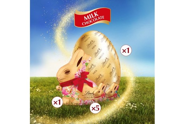 Lindt Gold Bunny Flower Easter Egg 310g