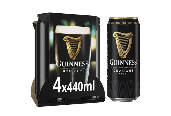 Guinness Draught in a Can 4.2% vol 4 x 440ml Cans