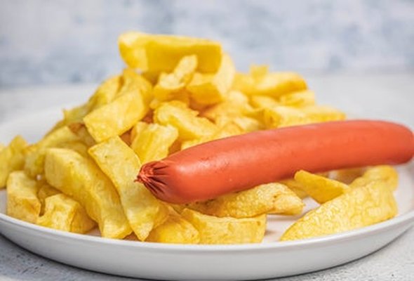 Saveloy & Chips