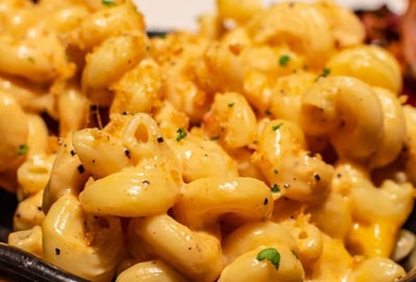ADD - House Made 3 Cheese Mac & Cheese amazing made fresh every day to our secret recipe