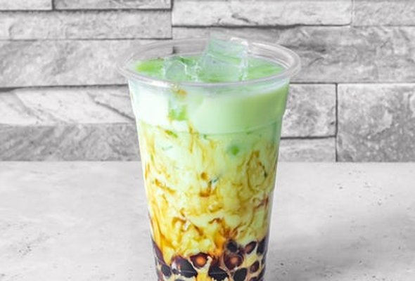 Honeydew Bubble Milk Tea