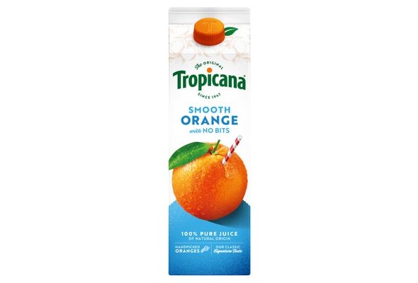 Tropicana Smooth Orange with No Bits 900ml