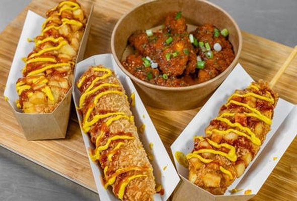 Any 3 Corndogs and a Portion of Chicken strips