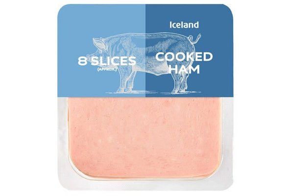 Iceland 10 Slices (approx.) Cooked Ham 115g