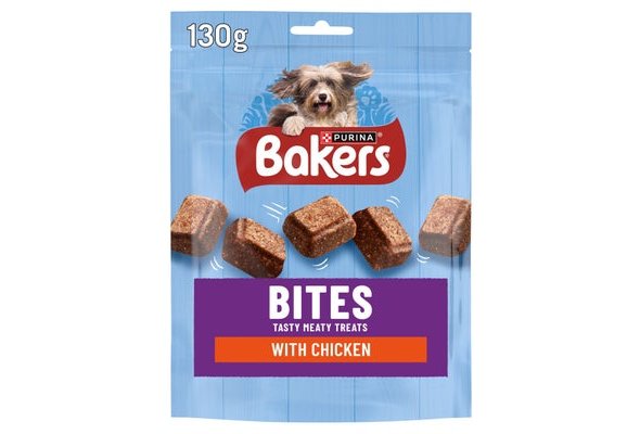 BAKERS Bites Chicken Dog Treats 130g