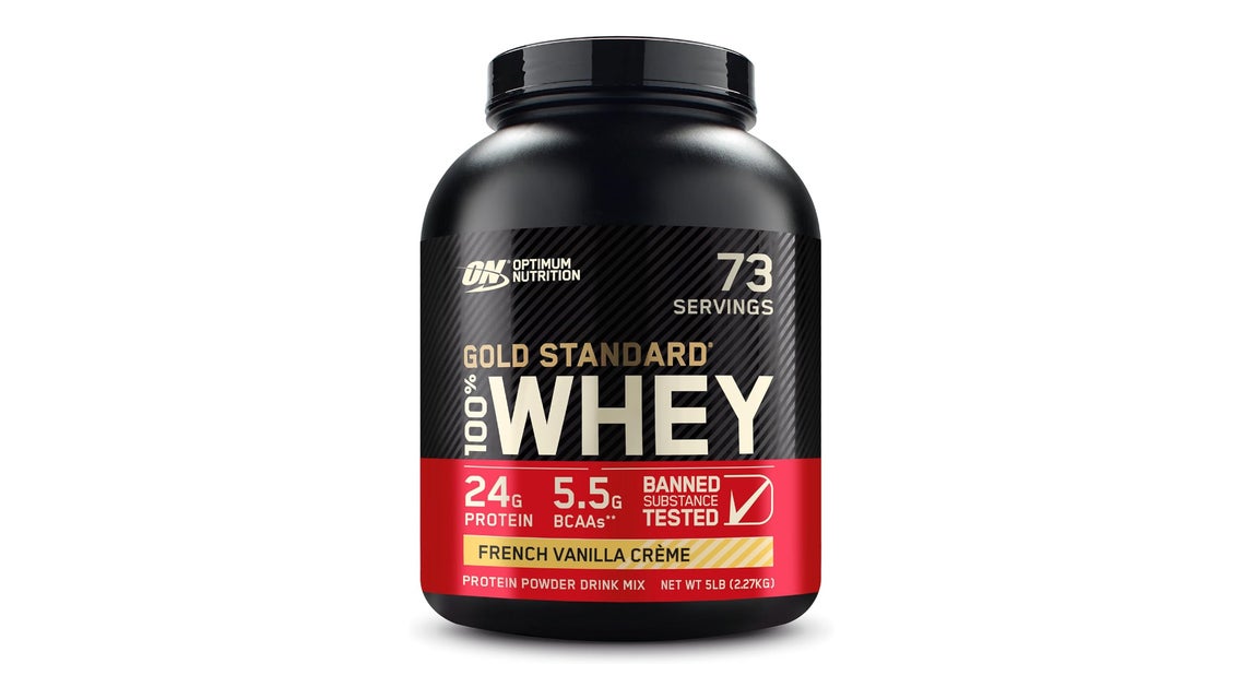 Optimum Nutrition Gold Standard 100% Whey French Vanilla Cream Protein Powder 72ser