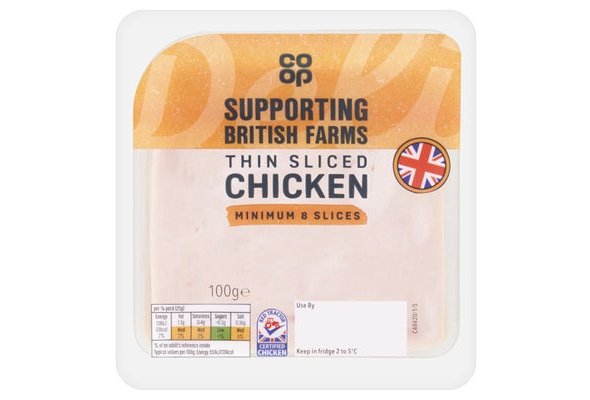 Co-op Thin Sliced Chicken 100g