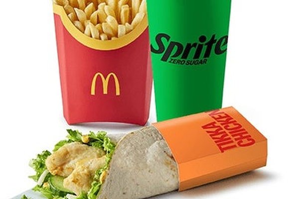 Large Grilled Tikka Chicken Wrap Meal
