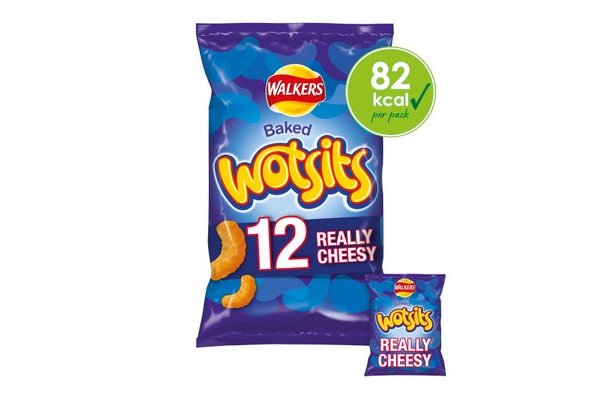Wotsits Really Cheesy Multipack Cheese Snacks Crisps 12 x 16.5g