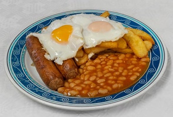 Sausage, Egg and Chips