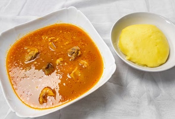 Fufu & Light Soup - Fish
