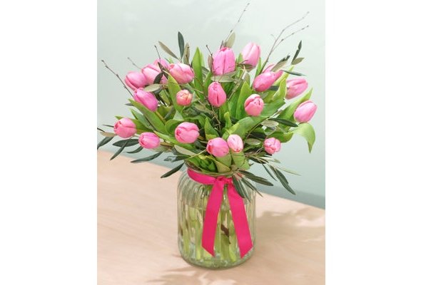 Pink Tulip Vase