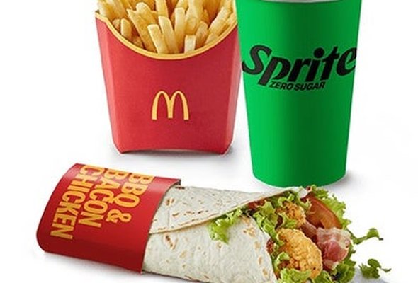 Medium Grilled BBQ & Bacon Wrap Meal