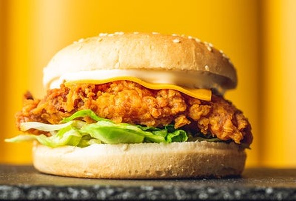 Spicy Dipped Chicken Burger