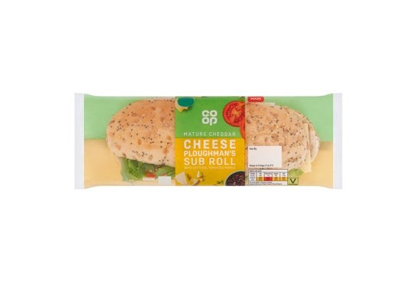 Co-op Cheese Ploughman's Sub Roll