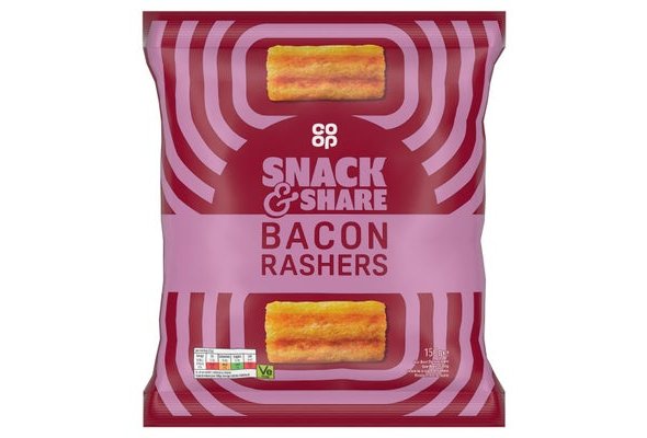 Co-op Bacon Rasher Crisps 150g