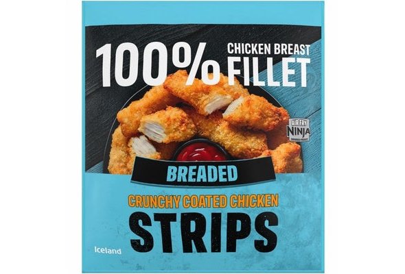 Iceland Breaded Crunchy Coated Chicken Strips 500g
