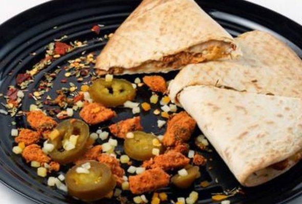Chicken TIkka and Jalapenos Quesadilla