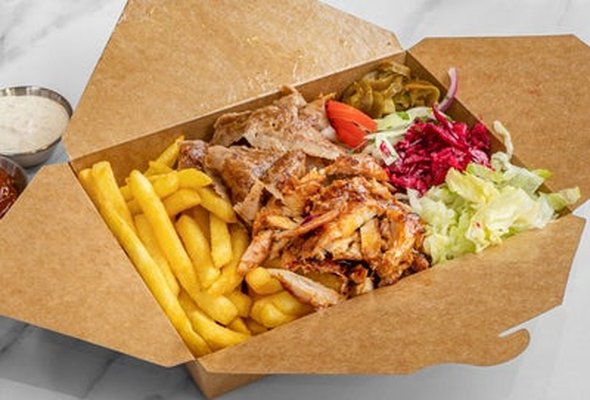 Mix Chicken Shawarma and Lamb Doner in Box